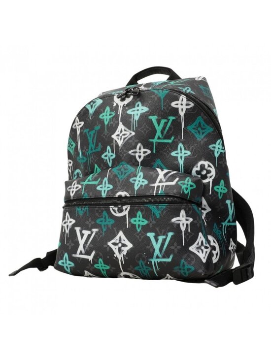 Louis Vuitton Backpack Monogram Eclipse Graffiti Discovery PM Black Multicolor main image 7